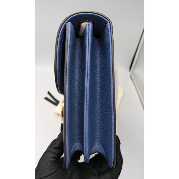 Gucci Dollar Calfskin Interlocking GG Caspian Handbag/Shoulder / Crossbody - Picture 4 of 14